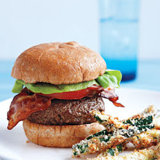 Feta-Stuffed BLT Burgers