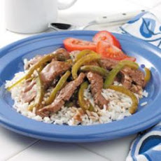 Gingered Pepper Steak