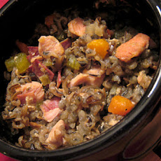 Low-Fat Crock Pot Herbed Turkey and Wild Rice Casserole