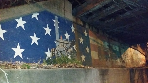 American Railroad Mural 