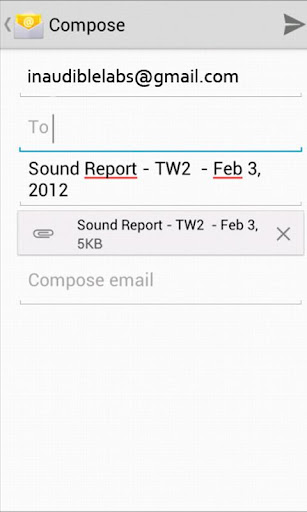 Sound Report Writer