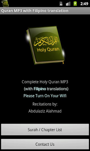 Quran MP3 With Filipino