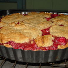 Rhubarb Cake Pie