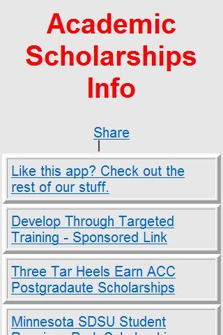 Academic Scholarship news