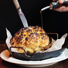Whole Roasted Cauliflower with Whipped Goat Cheese