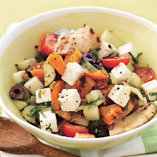 Grilled Zucchini and Bell Pepper Fattoush