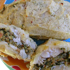 Potato Encrusted Stuffed Tilapia