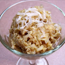 Mango Colada Rice Pudding