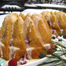 Meyer Lemon-Cranberry Bundt Cake