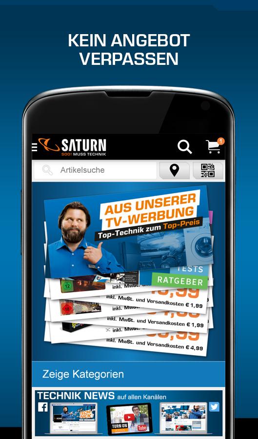 Android application Saturn Deutschland screenshort