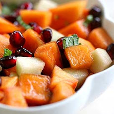 Persimmon Pomegranate Fruit Salad