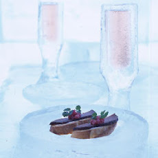 Smoked Duck Toasts with Gingered Rhubarb