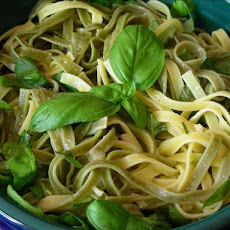 Shrimp Linguine With Basil-Garlic Butter
