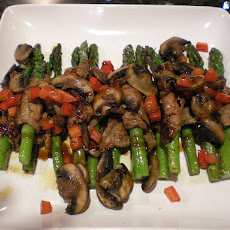 Filet Wrapped Asparagus with Char Siu Sauce