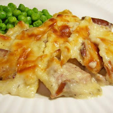 Turkey Smoked Sausage and Ravioli Bake