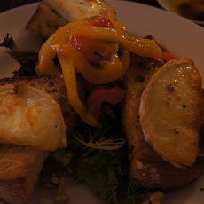 Goat Cheese Crostini With Orange and Black Pepper Marmalade