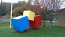 Blue Yellow Red Cubes 