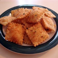 Golden Brown Ravioli with Sauce