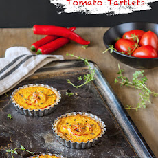 Harissa, Feta and Tomato Tartlets