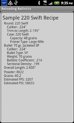 免費下載運動APP|220 Swift Ballistics Data app開箱文|APP開箱王