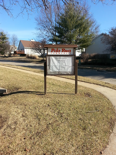 Polo Run Community Center Sign