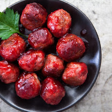 Cranberry Glazed Turkey Meatballs