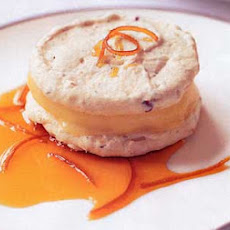 Hazelnut and Almond Macaroons with Orange Semifreddo