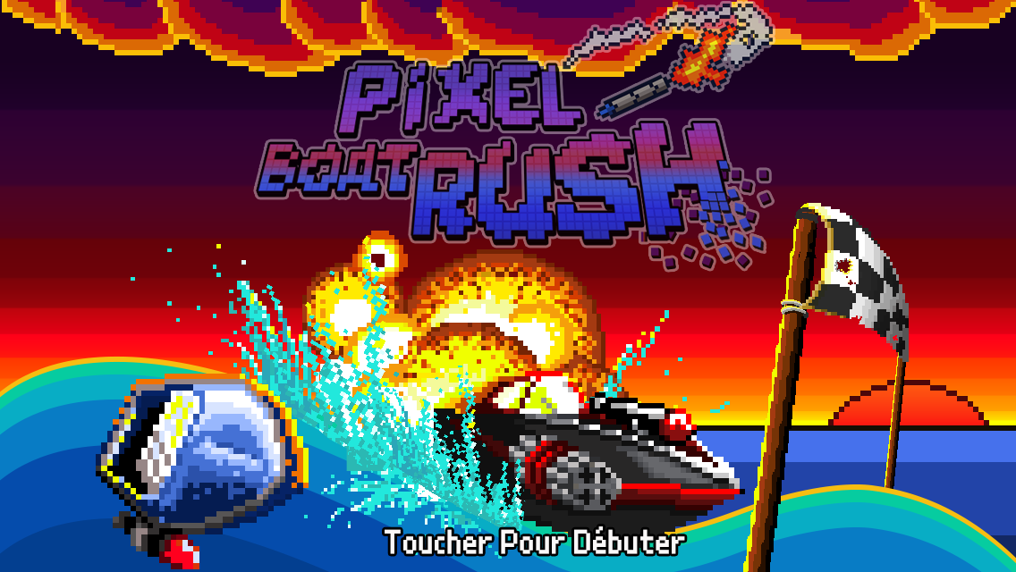 Android application Pixel Boat Rush screenshort