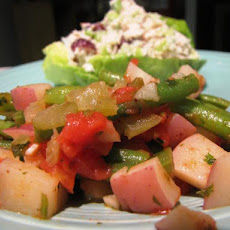 Green Beans and Potatoes in Chunky Tomato Sauce