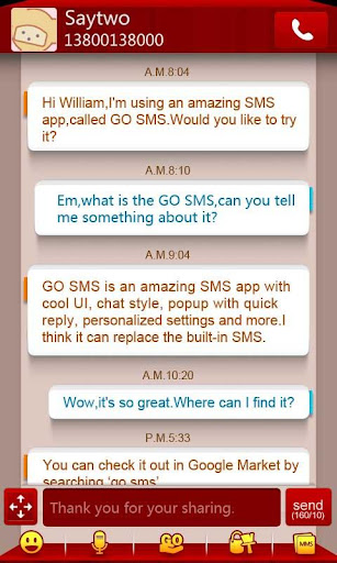 GO SMS Pro SMSbox Theme