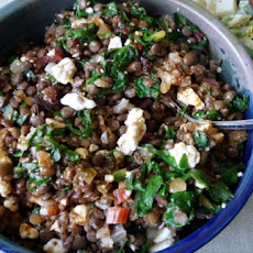 Spinach and Lentil Salad With Oregon Blue Cheese and Tart Cherry