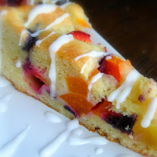 Summer Fruit Tea Cake with Almond Flavoring