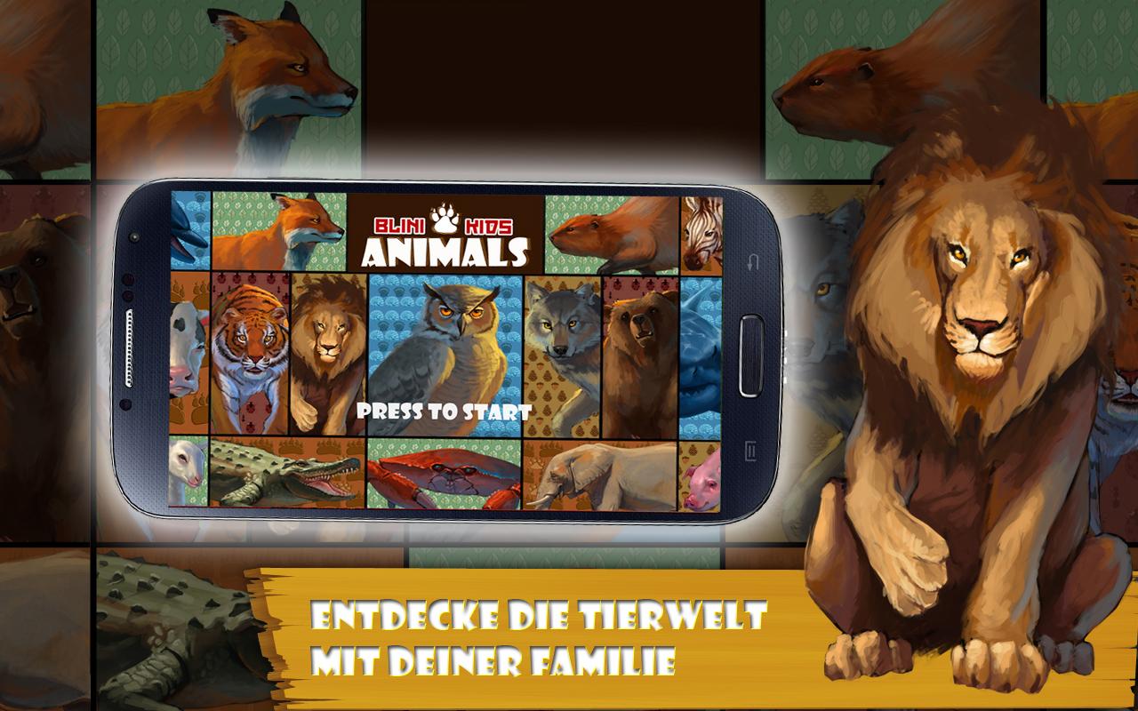 Android application Blini Kids Animals Educational screenshort