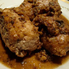 Chicken Kiev with Walnuts in a Sage Butter Sauce