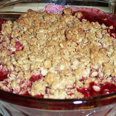 Raspberry-Rhubarb Crisp