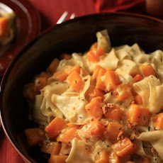 Fresh Pappardelle with Butternut Squash and Thyme Cream Sauce Recipe