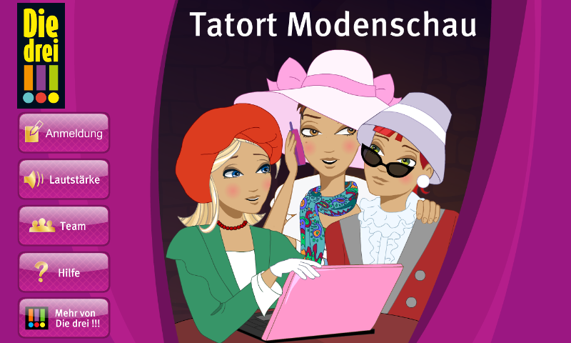 Android application Die drei !!! Tatort Modenschau screenshort