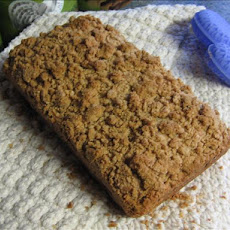Peanut Butter Streusel-Topped Cream Cheese Banana-Nut Bread