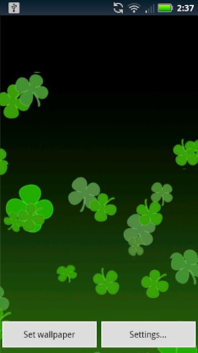 Live Wallpaper Shamrocks