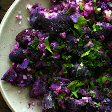 Michael Anthony’s Fork-Crushed Purple Majesty Potatoes