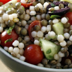 Mediterranean Couscous and Lentil Salad