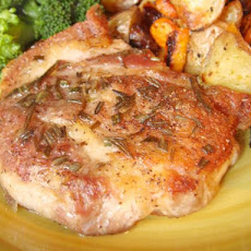 Pan-Seared Pork Chops W/ Rosemary