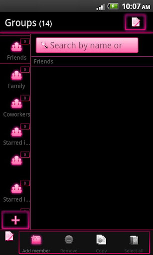 【免費通訊App】GO Contacts EX Theme Pink Neon-APP點子