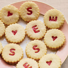 Shortbread Rhubarb Sandwich Cookies