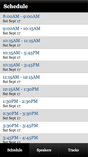 NCDevCon Schedule