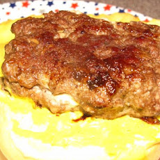 Cream Cheese Stuffed Garlic Burgers