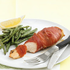 Prosciutto-Wrapped Chicken Breast with Roasted Green Beans
