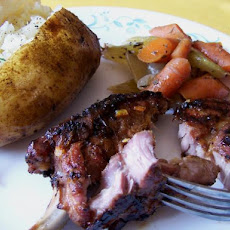 Pork Loin Rib Ends Seared, Braised and Glazed