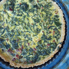 Chard and Pancetta Quiche with Buttery Wheat Crust