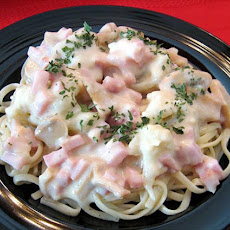 Fettuccine With Creamy Ham Sauce
